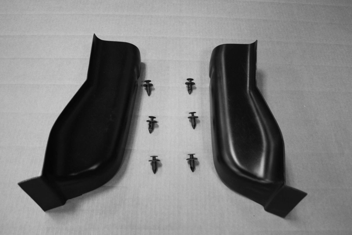 ABS Plastic Cab Corner Covers For Ford F150 2004-2008 Crew Cab | Black Replacement Parts 579B-55CR & 579B-55CL